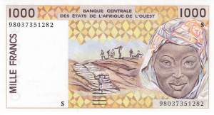 1000 Francs 1998